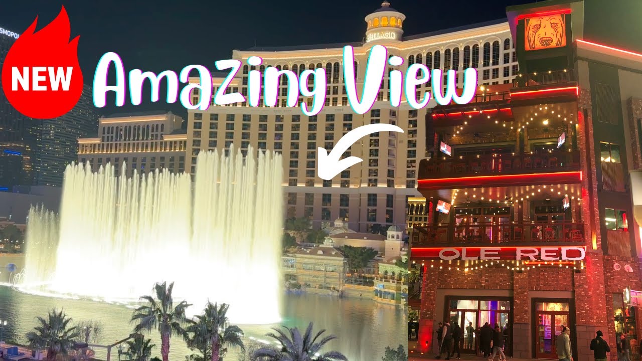 Awesome Bellagio Fountain View at Blake Shelton's OLE RED Las Vegas | 2024 New Restaurant & Bar