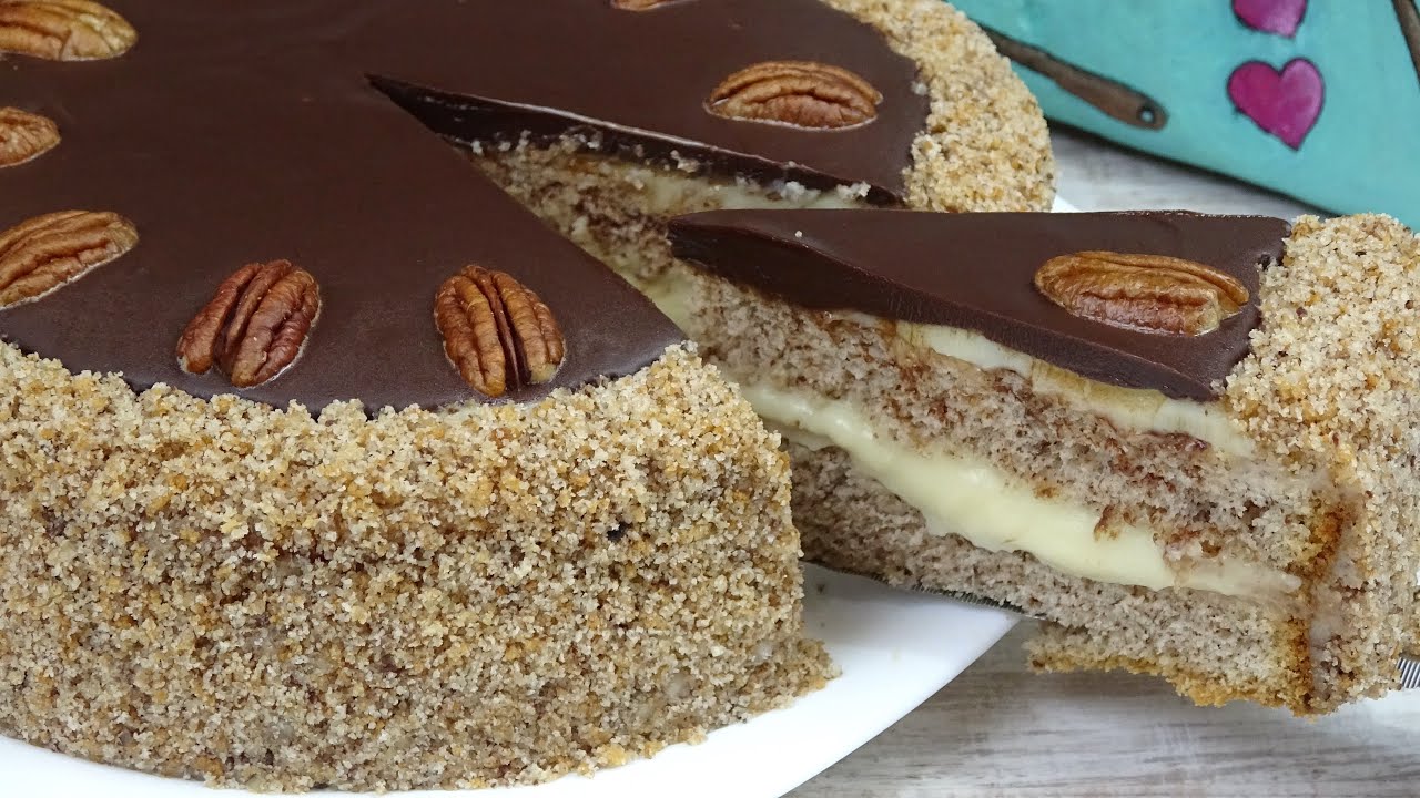 La mejor TARTA DE NUECES, te encantará la crema que lleva y la textura del bizcocho😋 WALNUT CAKE