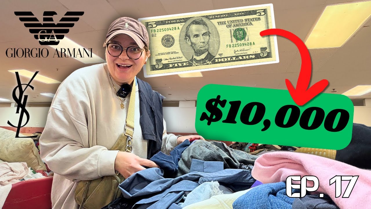 DAY 17 OF TURNING $5 INTO $10,000 BY THRIFTING 🚨 DESIGNER ALERT! 🚨