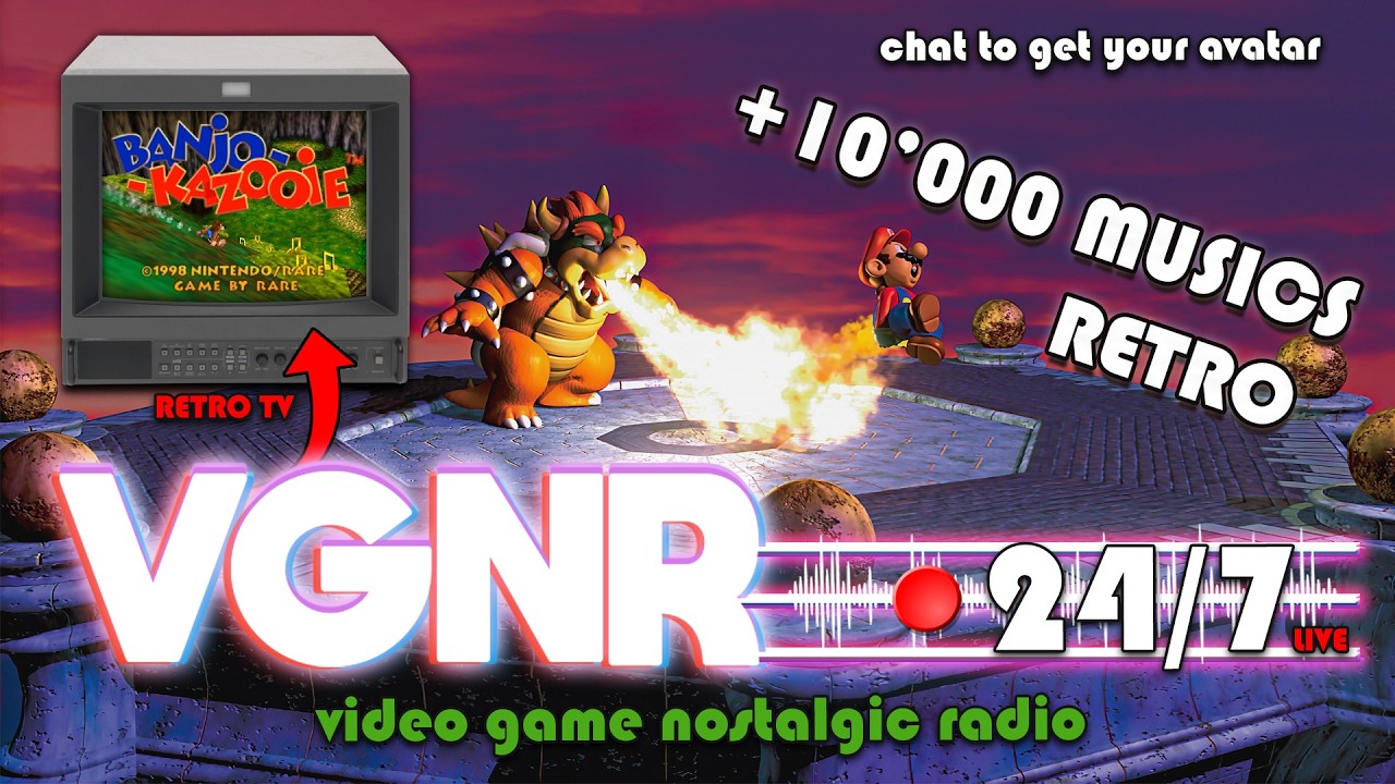 🔴📻Video Game Nostalgic Radio [24/7] Retro Music Live Stream | ​Nintendo, SEGA, PS, PC | RETRO TV! 📺