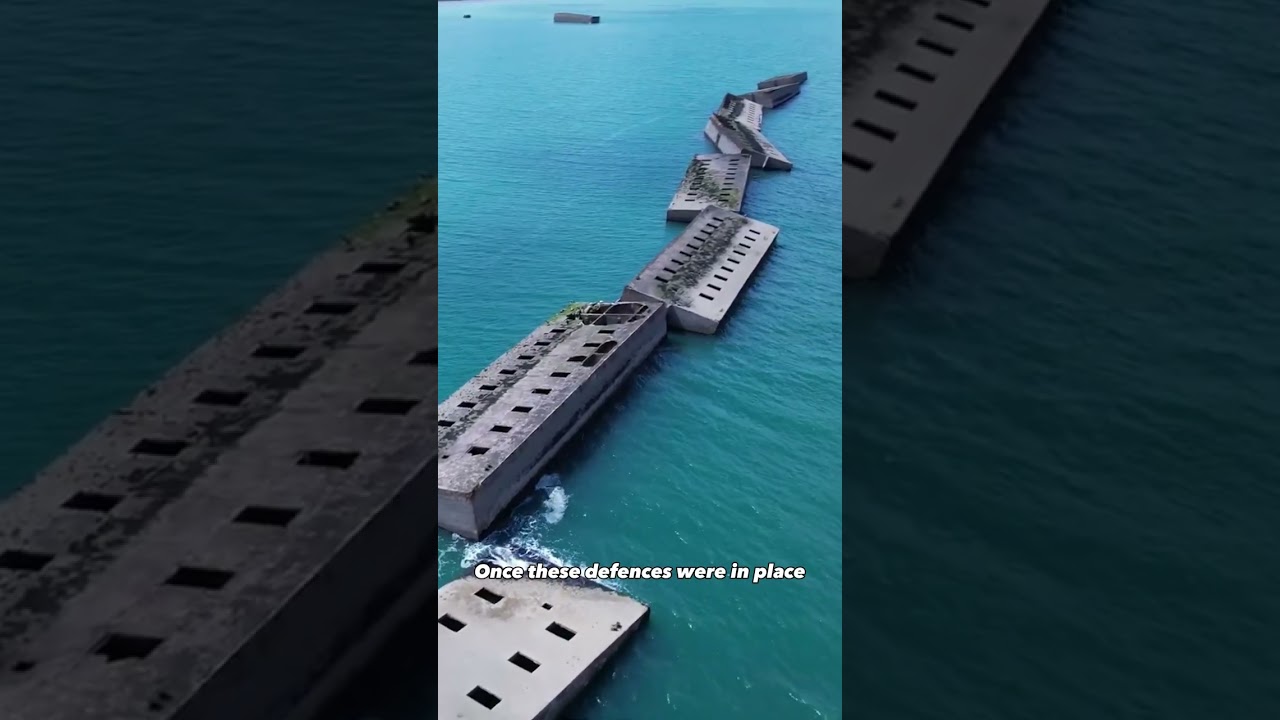 Mulberry B: The artificial harbor of Arromanches #history #ww2
