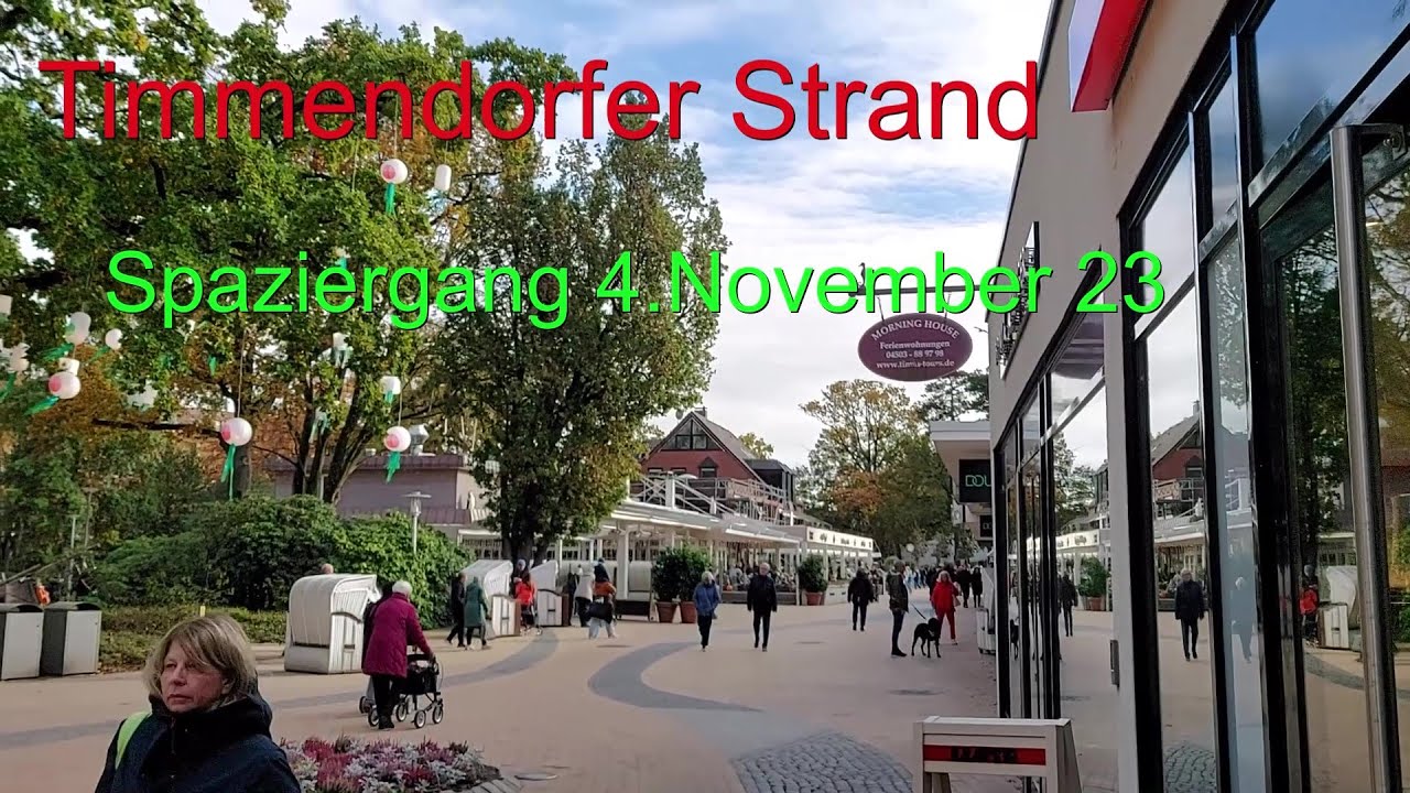 Spaziergang Timmendorfer Strand am 4.11.23