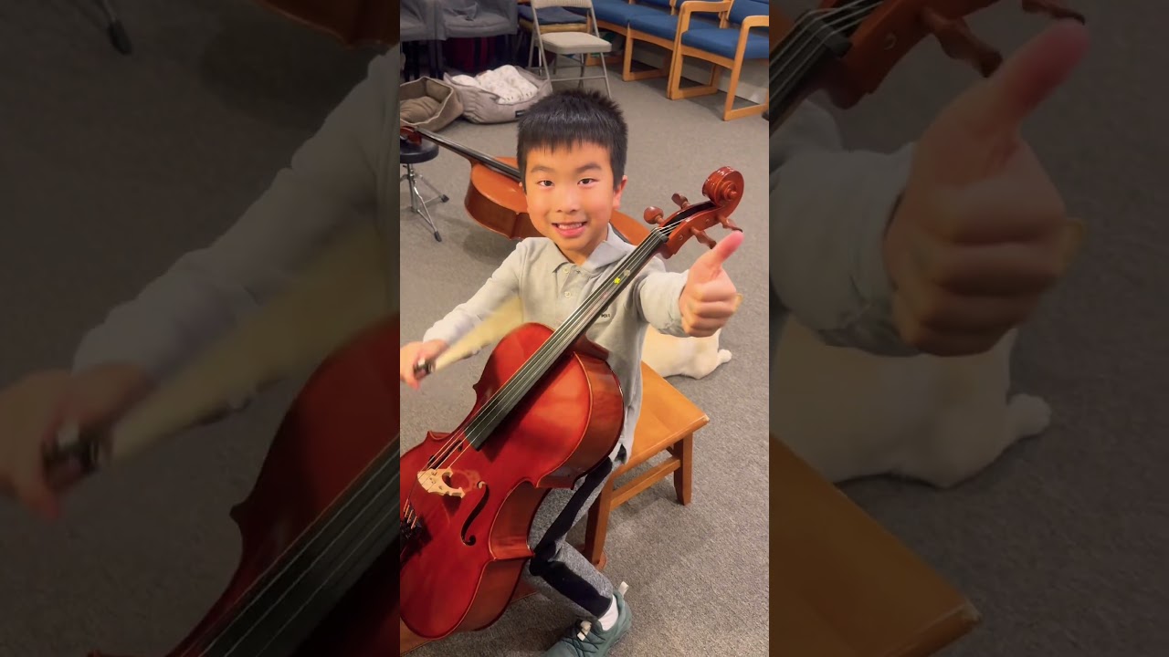 Ronon practice recording 🧸🎈#cello #celloboy #classicalmusic #cutedog ￼