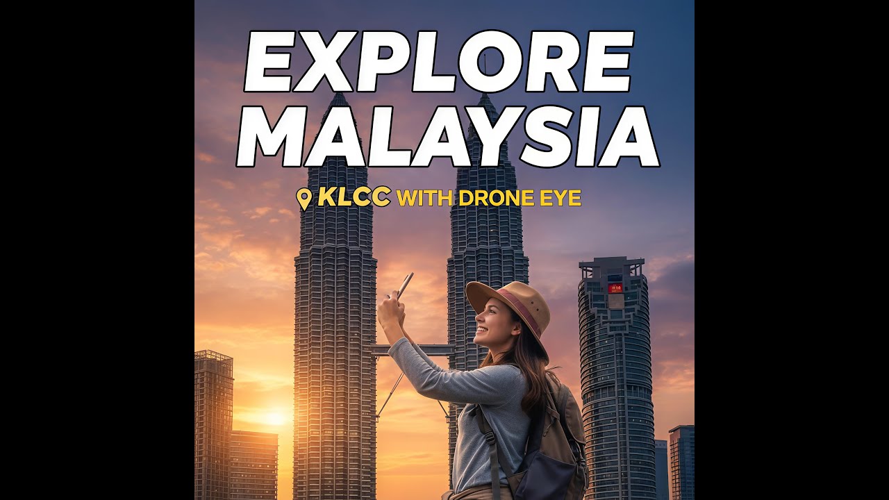 Explore Malaysia KLCC 7pm (Drone Eye)