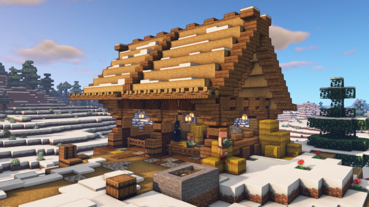 Minecraft: How to build a Aesthetic Horse Stable