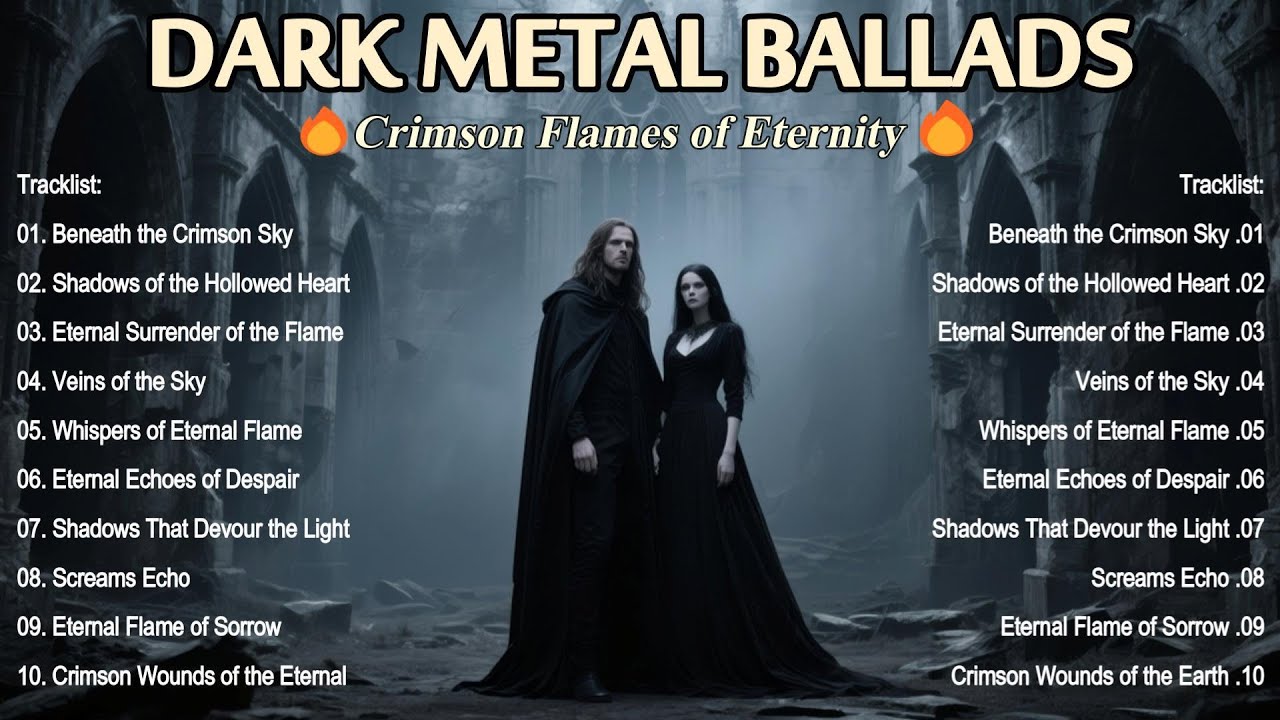 🔥 Dark Metal Ballads 2025 – Crimson Flames of Eternity | Emotional Gothic Rock & Symphonic Ballads