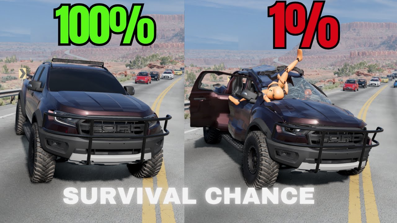Realistic Survival Chance Crashes #6 | BeamNG.drive