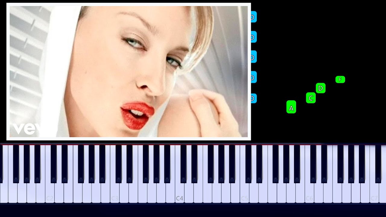 Kylie Minogue - Can't Get You Out Of My Head Piano Tutorial