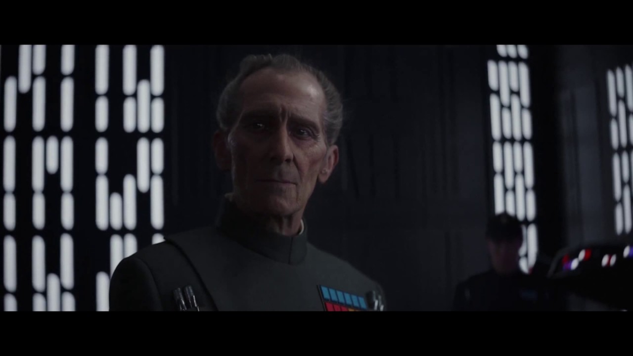Tarkin and the rebel incursion in Scarif - Rogue One