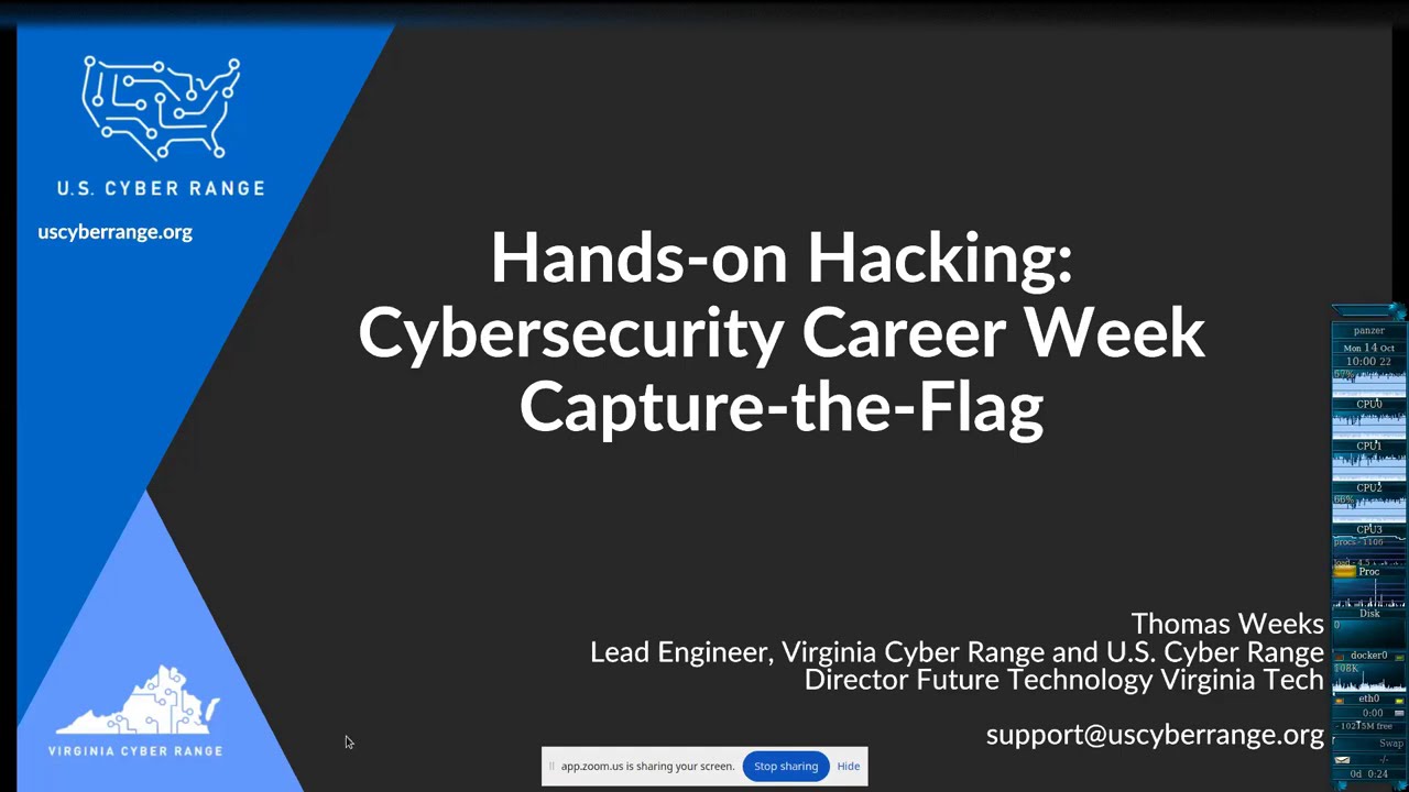 Cybersecurity Career Week 2024 CTF Workshop