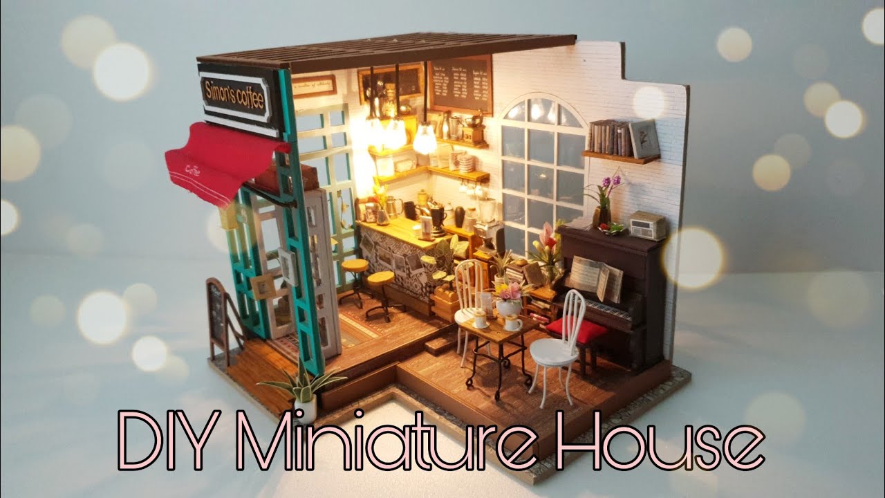 DIY Miniature House | Coffee  Shop | 미니어처하우스 카페만들기