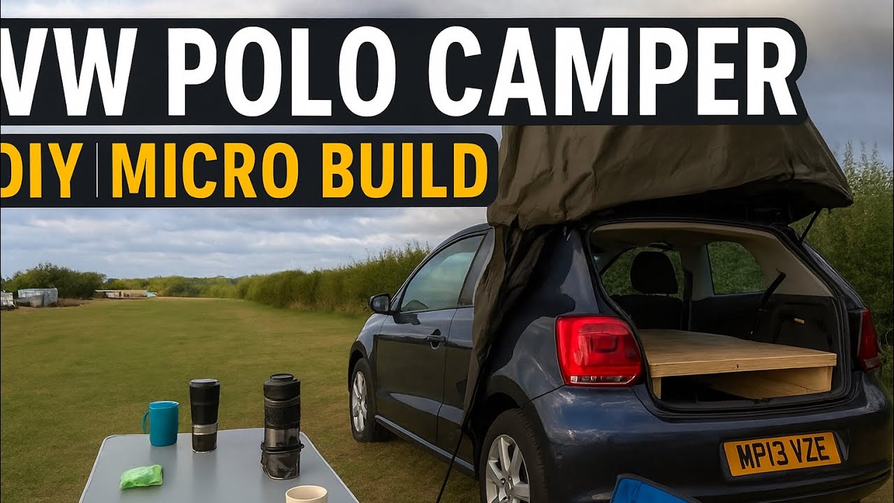 I Converted My VW Polo Into a Micro Camper – Full DIY Build in a Car Park