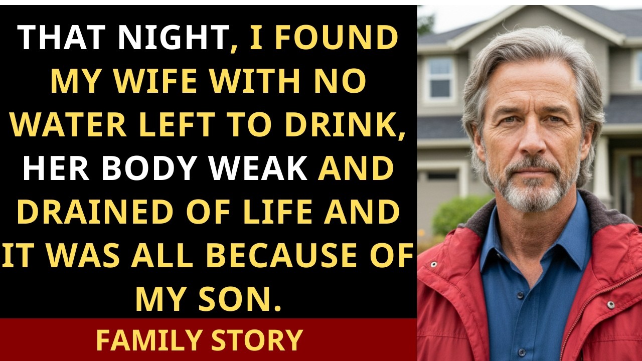 My son had refused to give my wife food or water while he was out partying in luxury.
