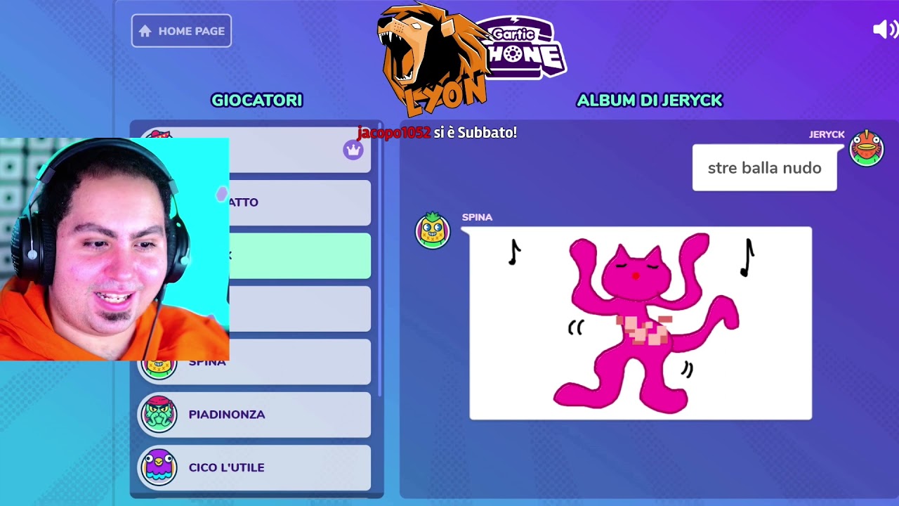 LYON OGGI IN LIVE GIOCA A GARTIC PHONE CON I SUOI AMICI !!!