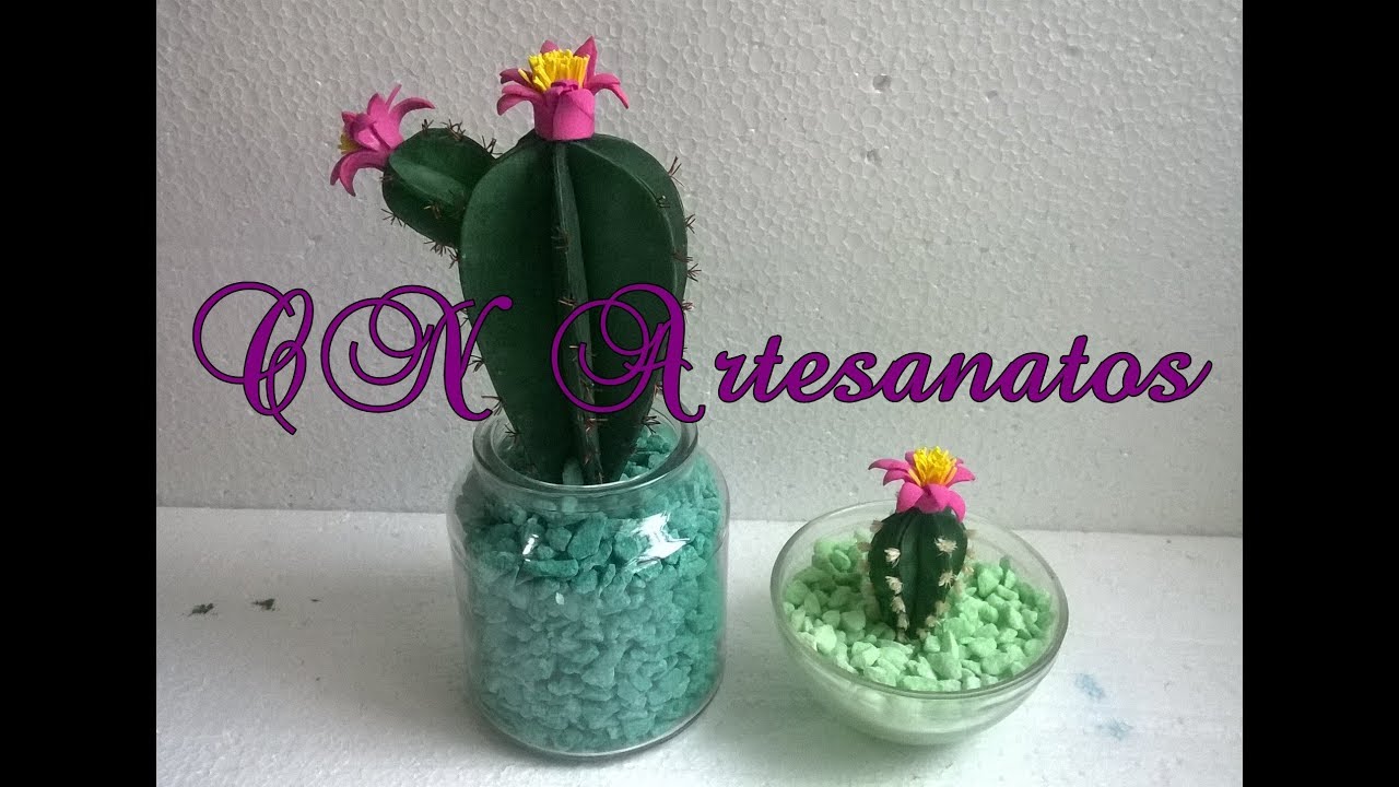 Cactos de e.v.a. sem frisador