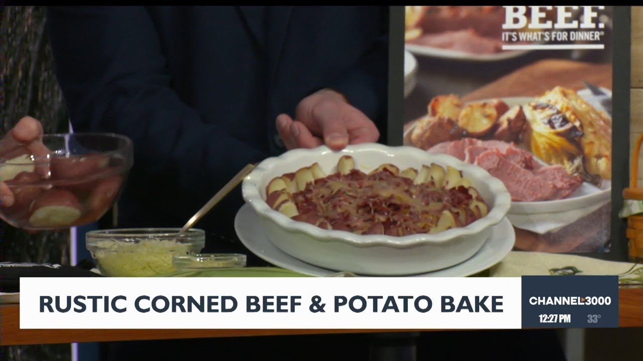 Wisconsin Beef Council’s recipe for rustic corned beef & potato bake