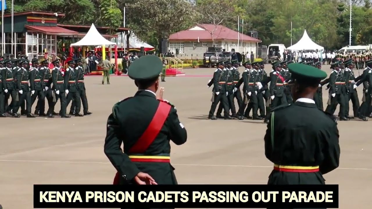 President Rutto presides over Kenya Prison Cadets Passout parade.