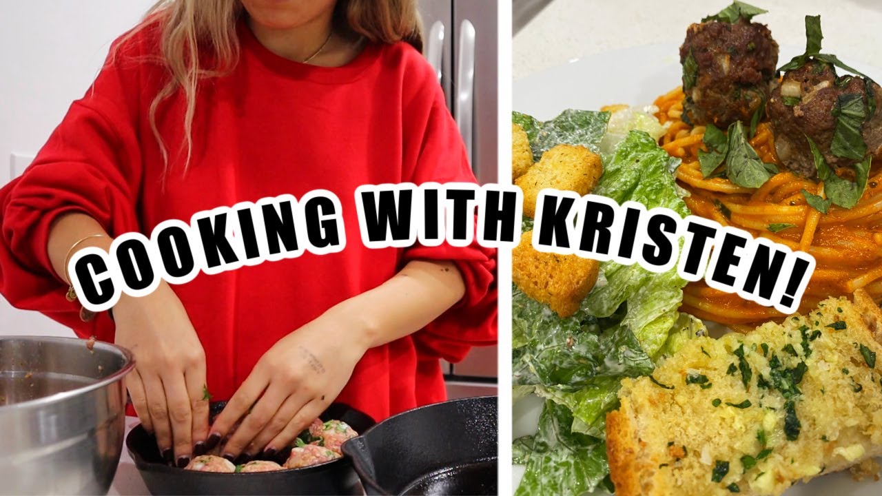 truffle arrabbiata & homemade meatballs | vlogmas day 12