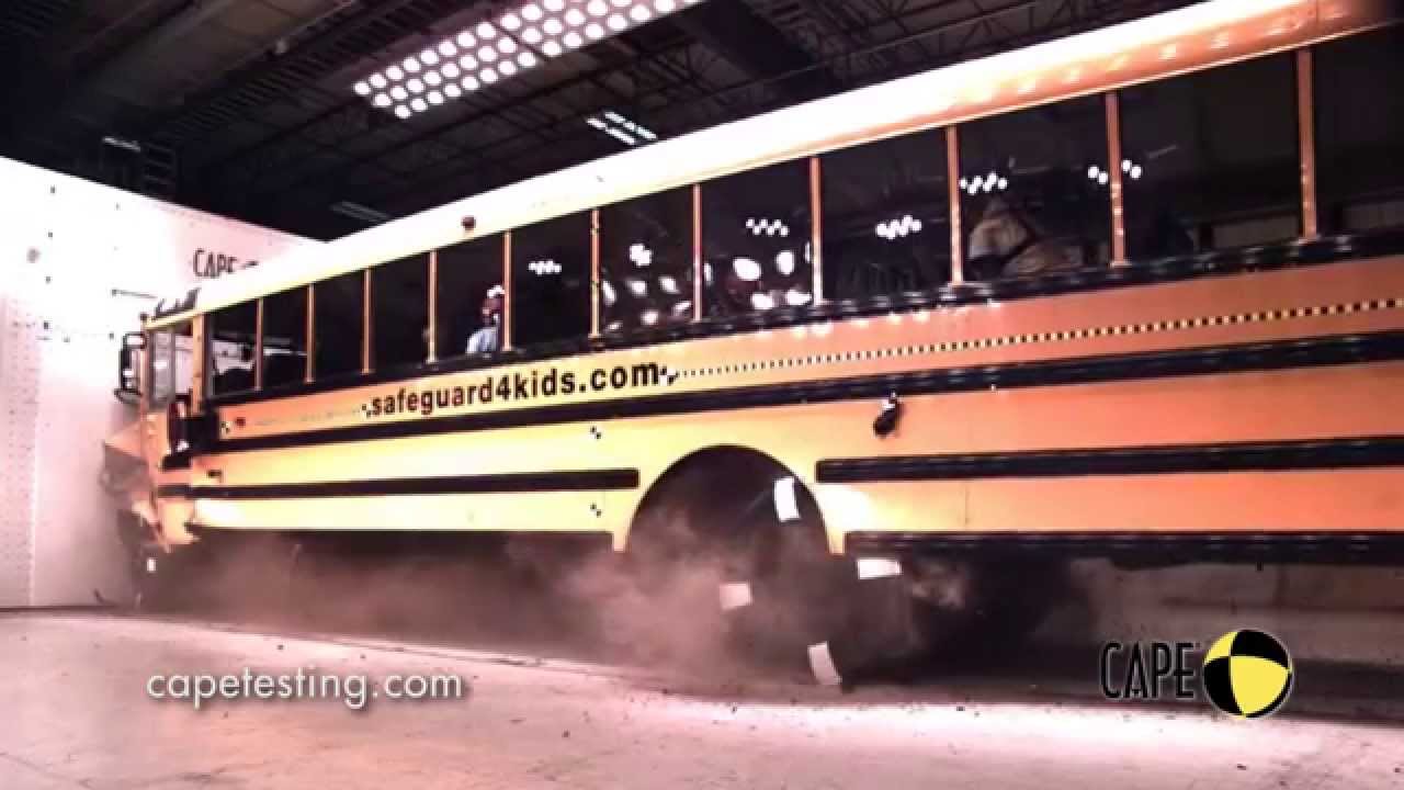 School Bus Crash Test - Exterior Views