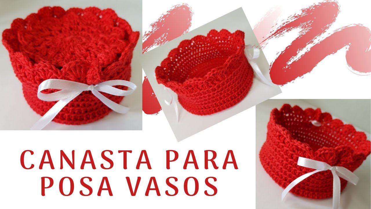 Como Tejer Una Canasta / Cesta a Crochet