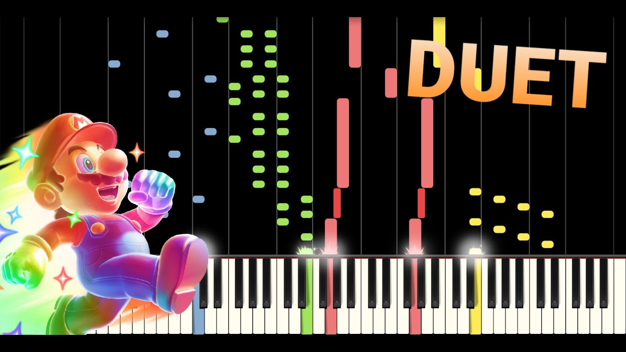 Super Mario Bros. - Starman Theme but it's an EPIC DUET - Piano Tutorial