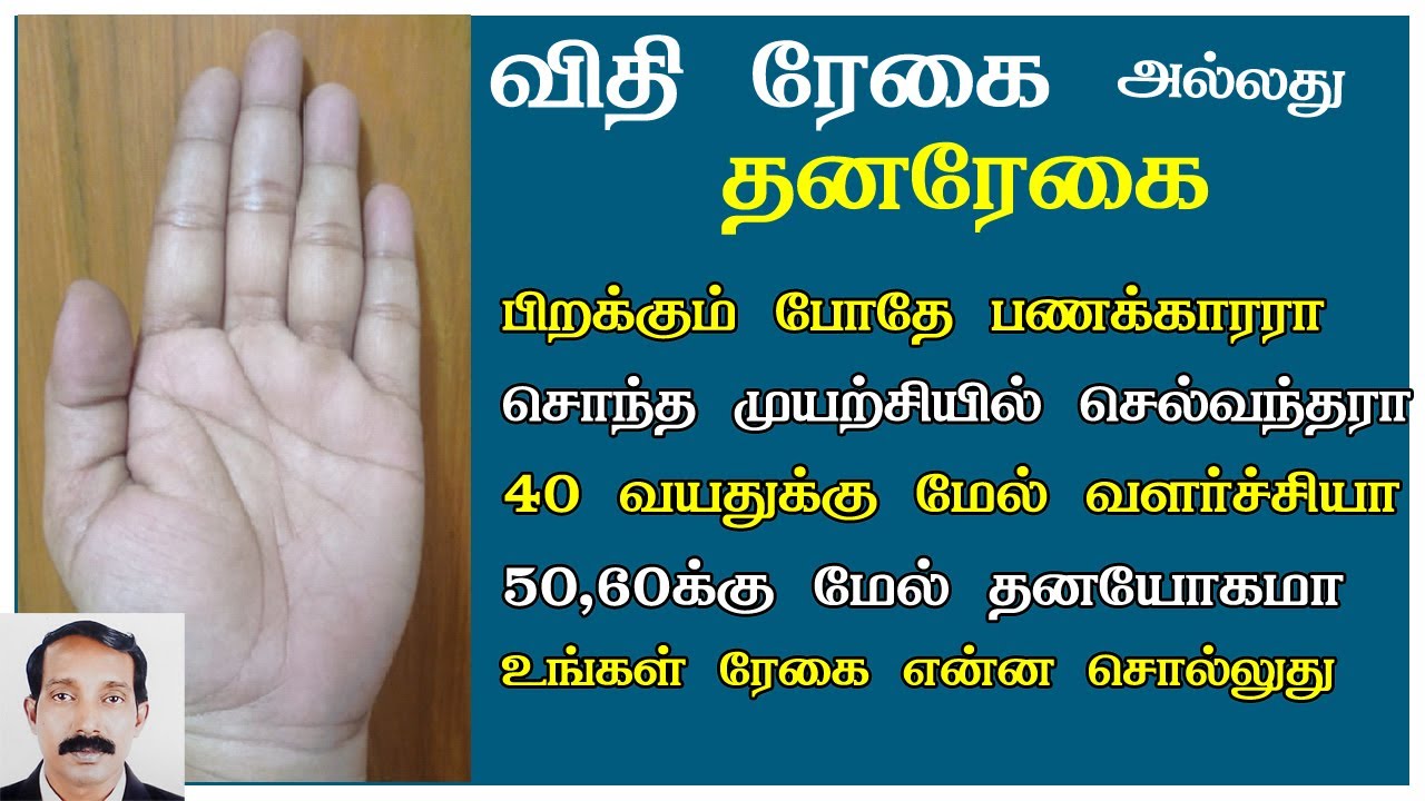 செல்வ யோகம் தரும் விதி ரேகை என்னும் தனரேகை  | Thana regai | vithi regai | sani regai | palmistry