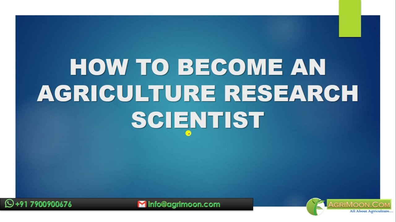 How to become an Agricultural research scientist | ARS-NET | Complete information | AgriMoon