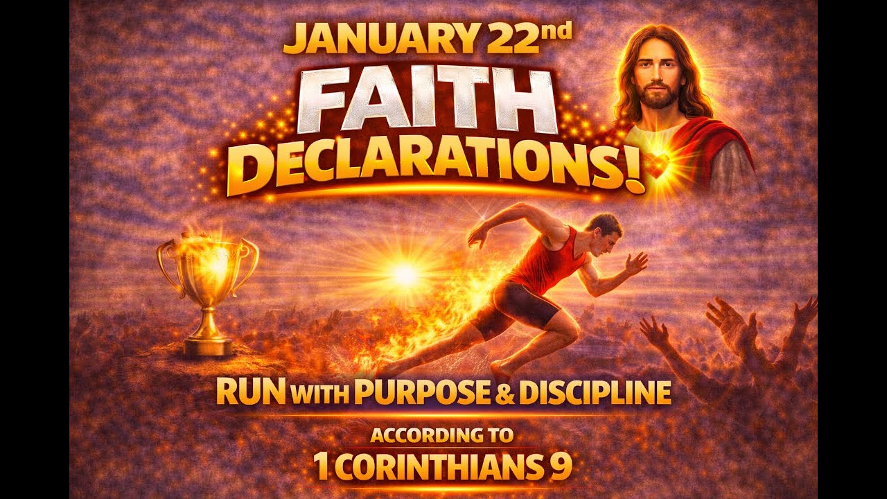January 22 Faith Declarations | Run With Purpose & Discipline (1 Corinthians 9)