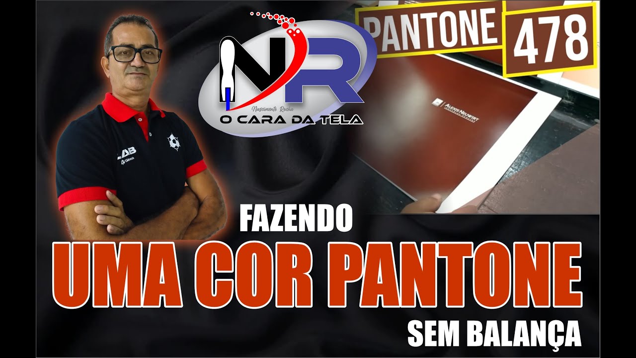 CRIANDO UMA COR MARROM PANTONE COM PLASTISOL PARA SERIGRAFIA