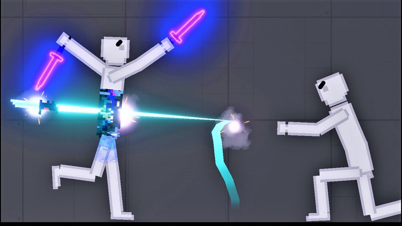 SuperKnife VS. Aliens in People Playground