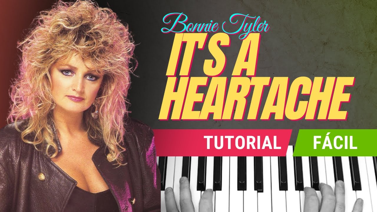 Como tocar "It´s a heartache" (Bonnie Tyler) - Piano tutorial y partitura