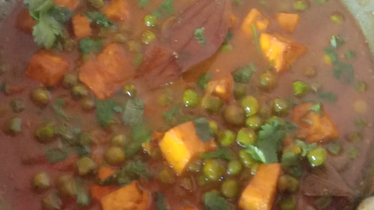 मटर पनीर सब्जी recipe.#yummy #testi #matarpaneer #recipe#video.