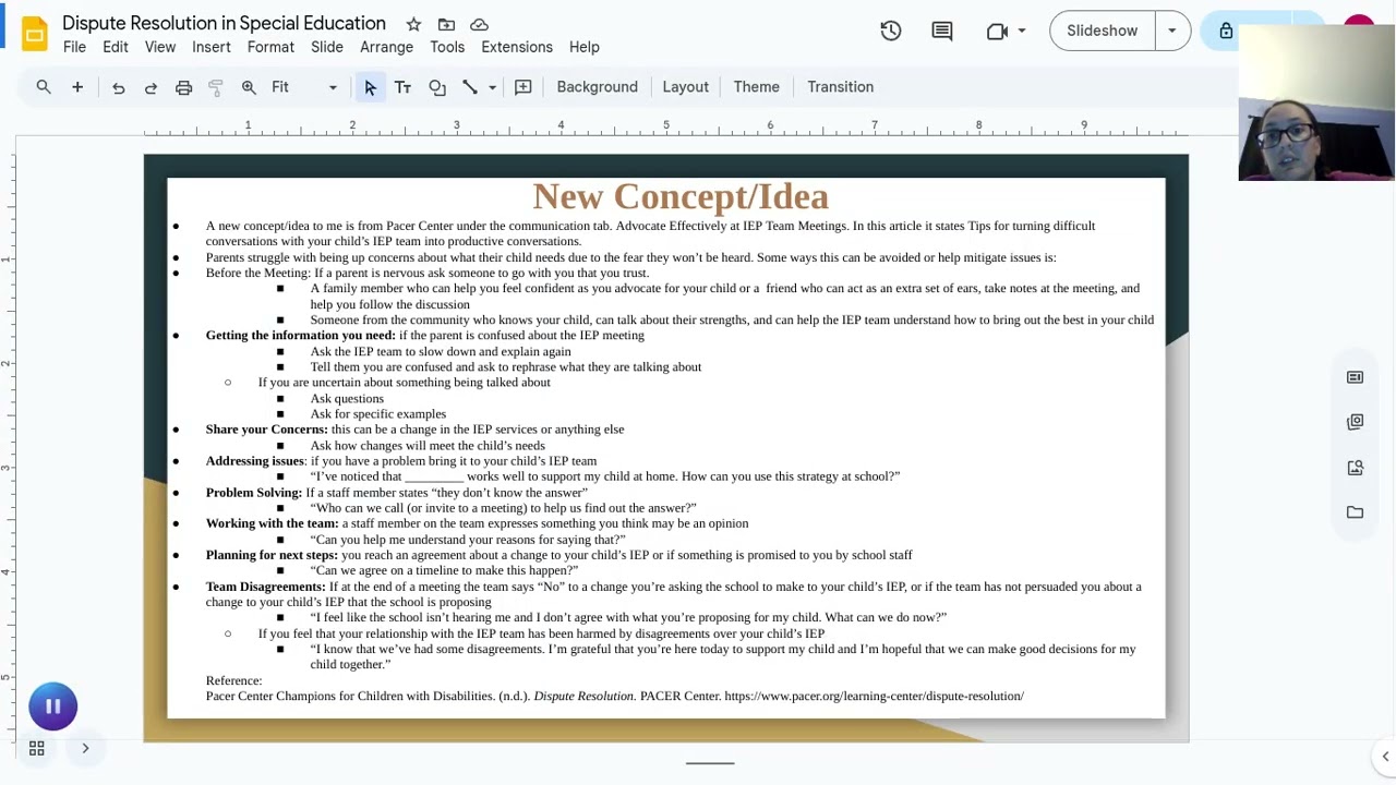 Dispute Resolution in Special Education