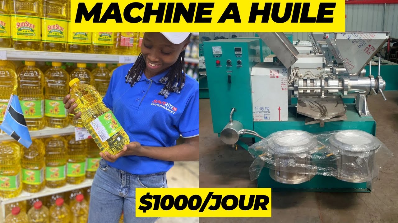 Voici la Machine pour produire facilement de l'huile végétale d'arachide et la commercialiser
