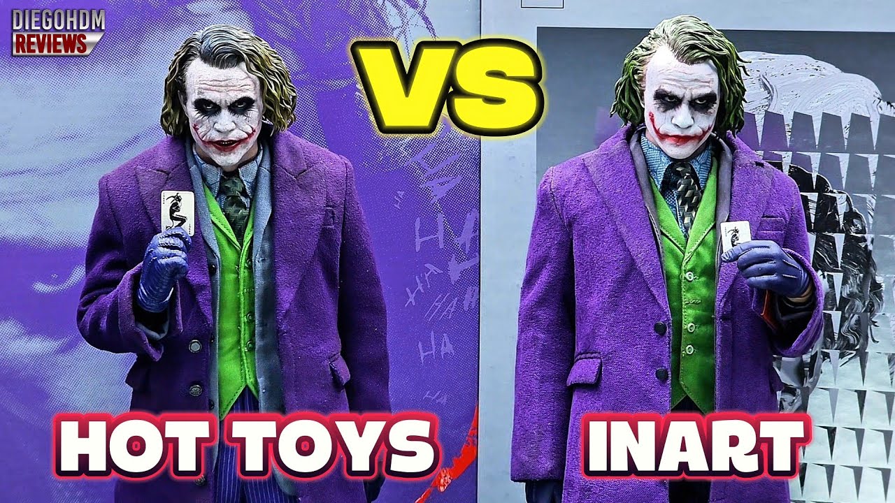 QUAL É O MELHOR? JOKER DX32 Hot Toys VS JOKER Inart COMPARATIVO
