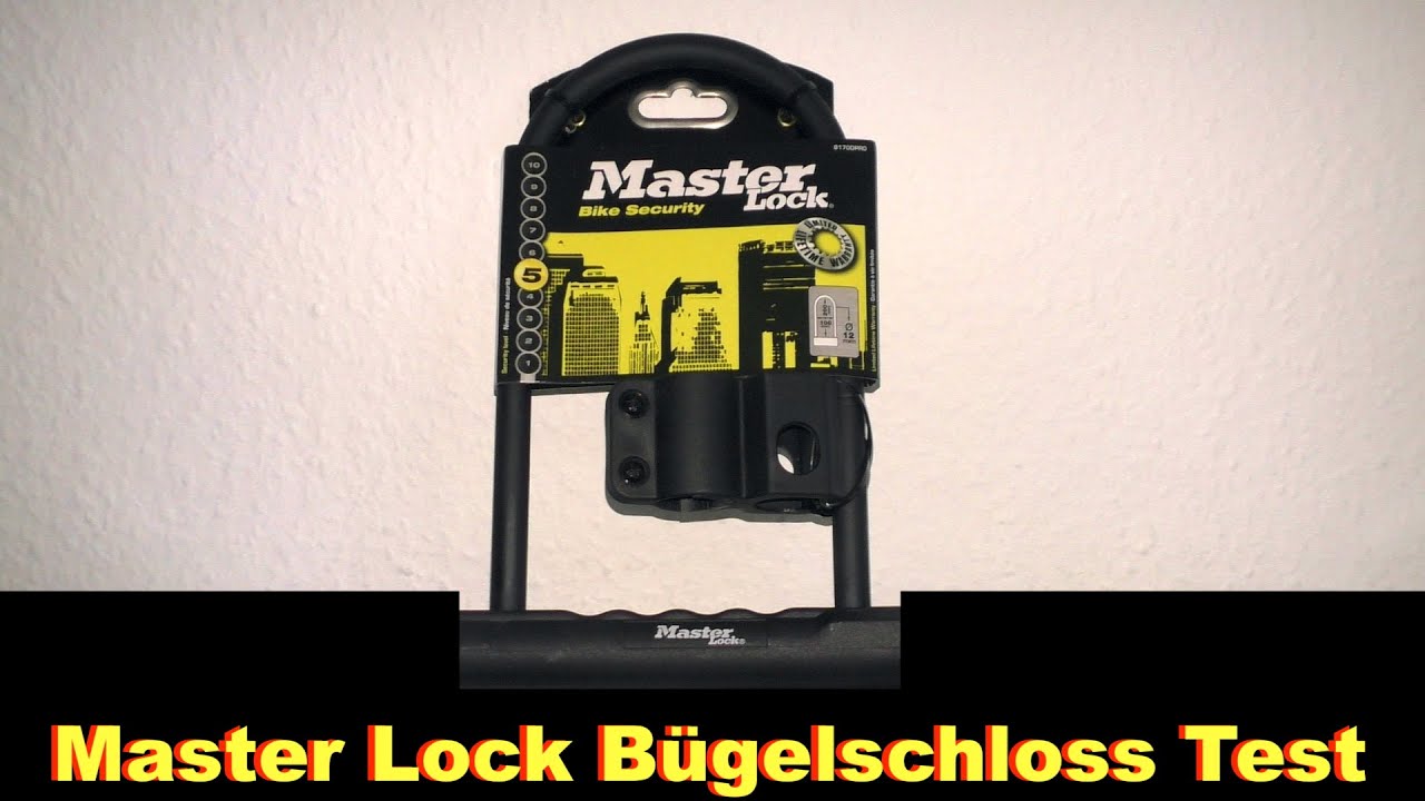 B&uuml;gelschloss im Test/B&uuml;gelschloss knacken in 10 Sekunden/Schloss &ouml;ffnen/Fahrradschloss knacken/lock