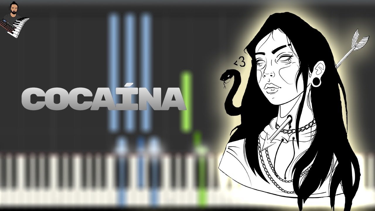 Babi - cocaína | Instrumental Piano Tutorial / Partitura / Karaoke / MIDI