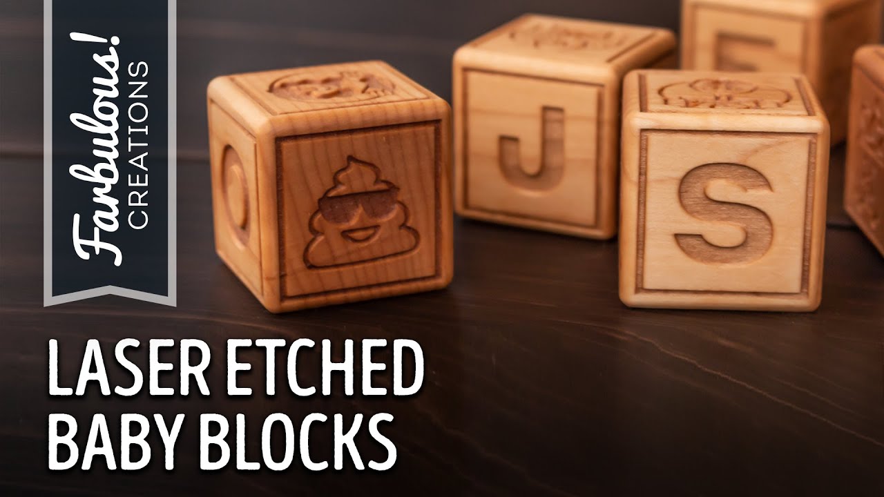Making Custom Laser Etched Baby Blocks