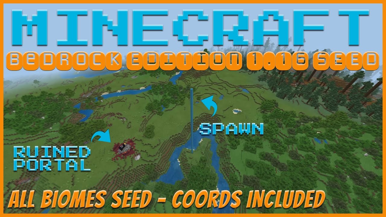Minecraft Bedrock 1.16 Seed – All Biomes JUL 2020 Seed Saturday