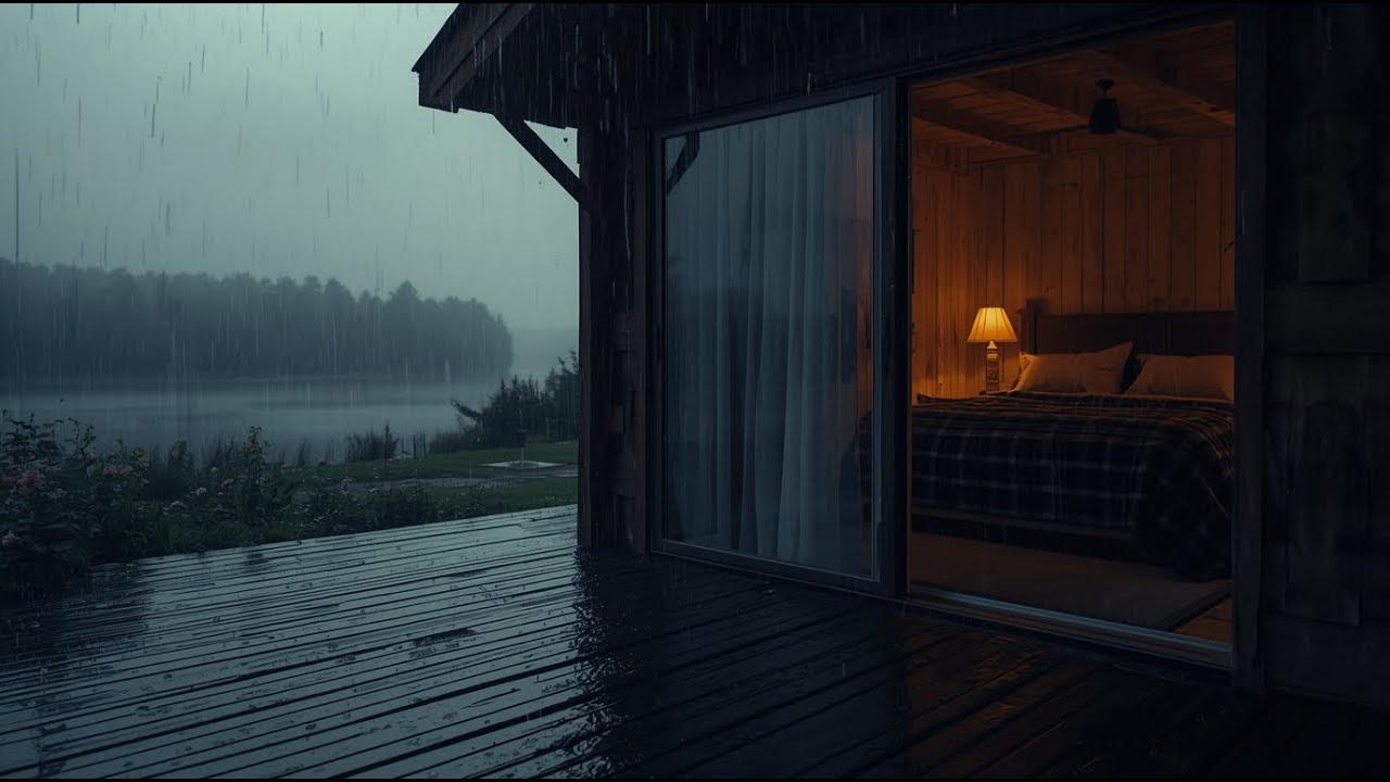 Midnight Dark Forest 🌲 Rain Sounds for Deep Relax & Sleep
