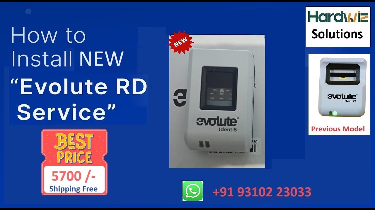 Evolute RD Service Installation | New Evolute Identi5 Device | Evolute RD Service Registration