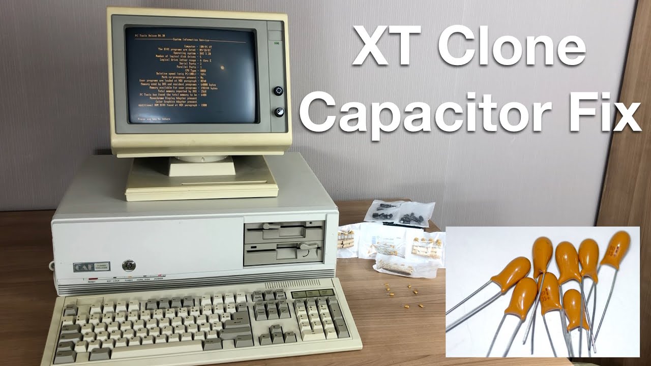 XT clone capacitor repair