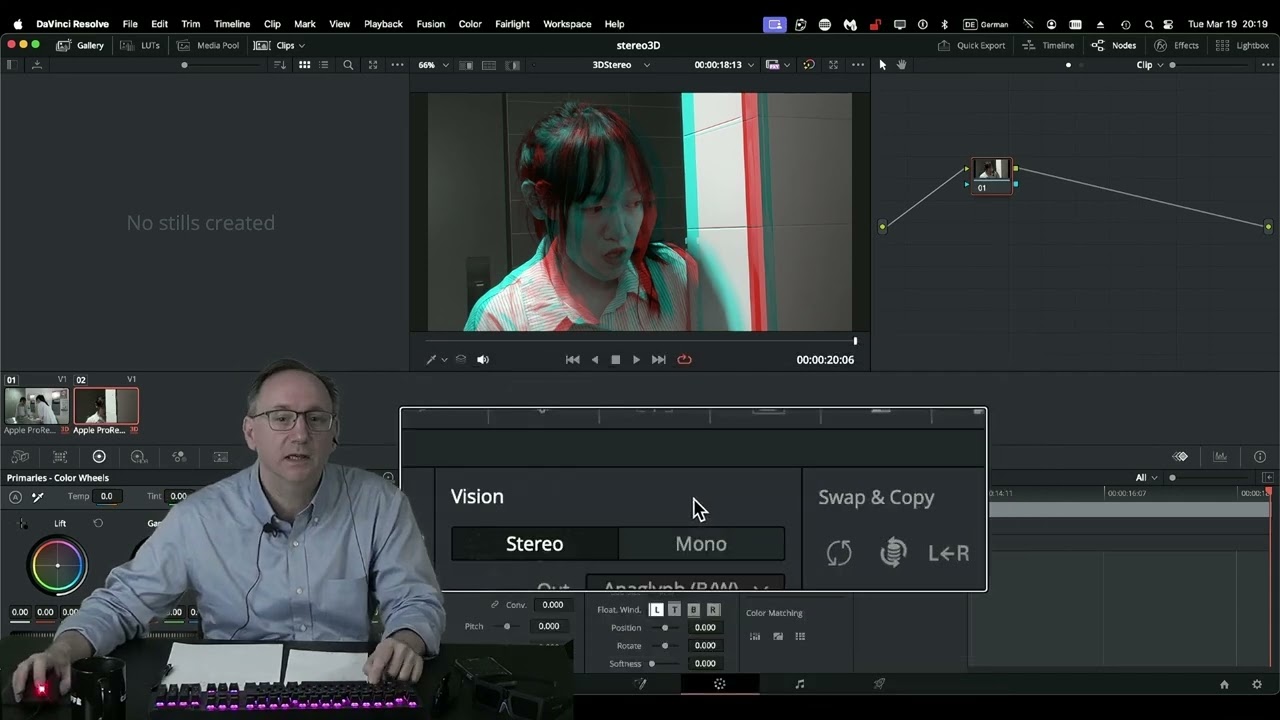 Basic Stereo 3D Workflow in Davinci Resolve (Assemble, Edit, Render)