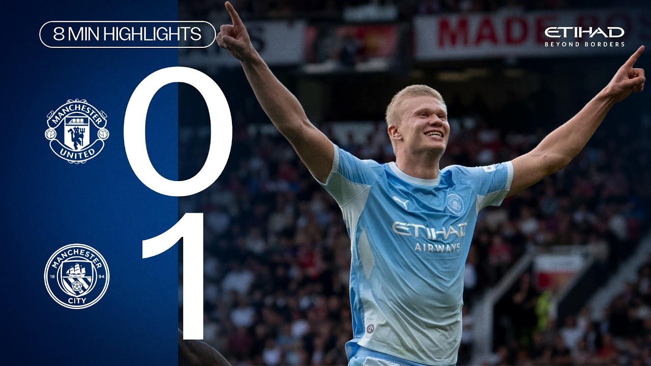 EXTENDED HIGHLIGHTS | Man United 0-1 Man City | Haaland goal wins Manchester derby for 10-man Blues