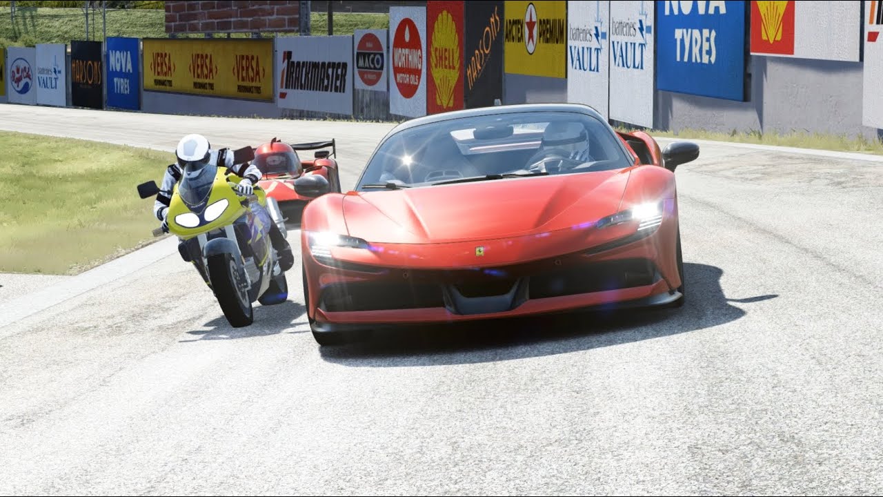 Suzuki TL1000R vs Hypercars Ferrari SF90, McMurtry, Mercedes-Benz, Konigesgg Jesko, F1 Racing  Cars