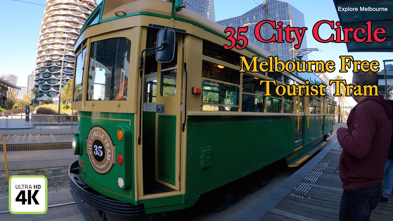 【4K Tram】Melbourne Free Tourist Tram | 35 City Circle | Explore Melbourne