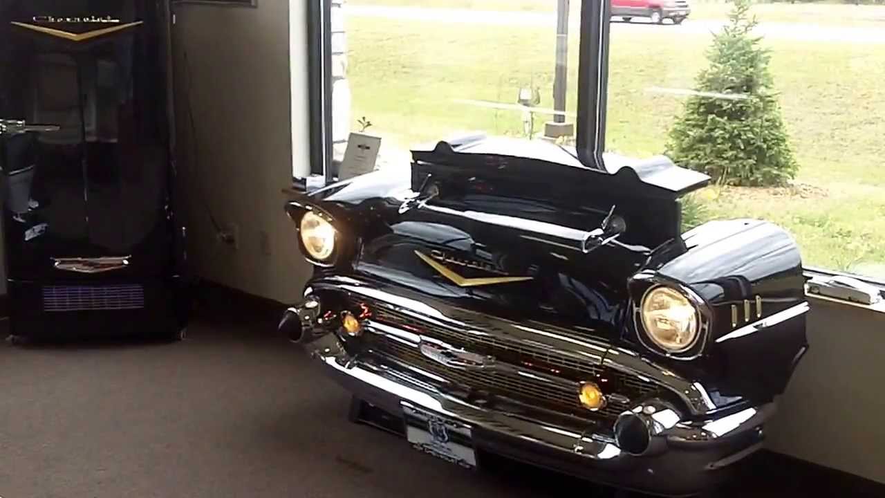 1957 Chevy TV lift, Couch, and Refrigerator for the Ultimate Man Cave from ClassicCarRoom.com