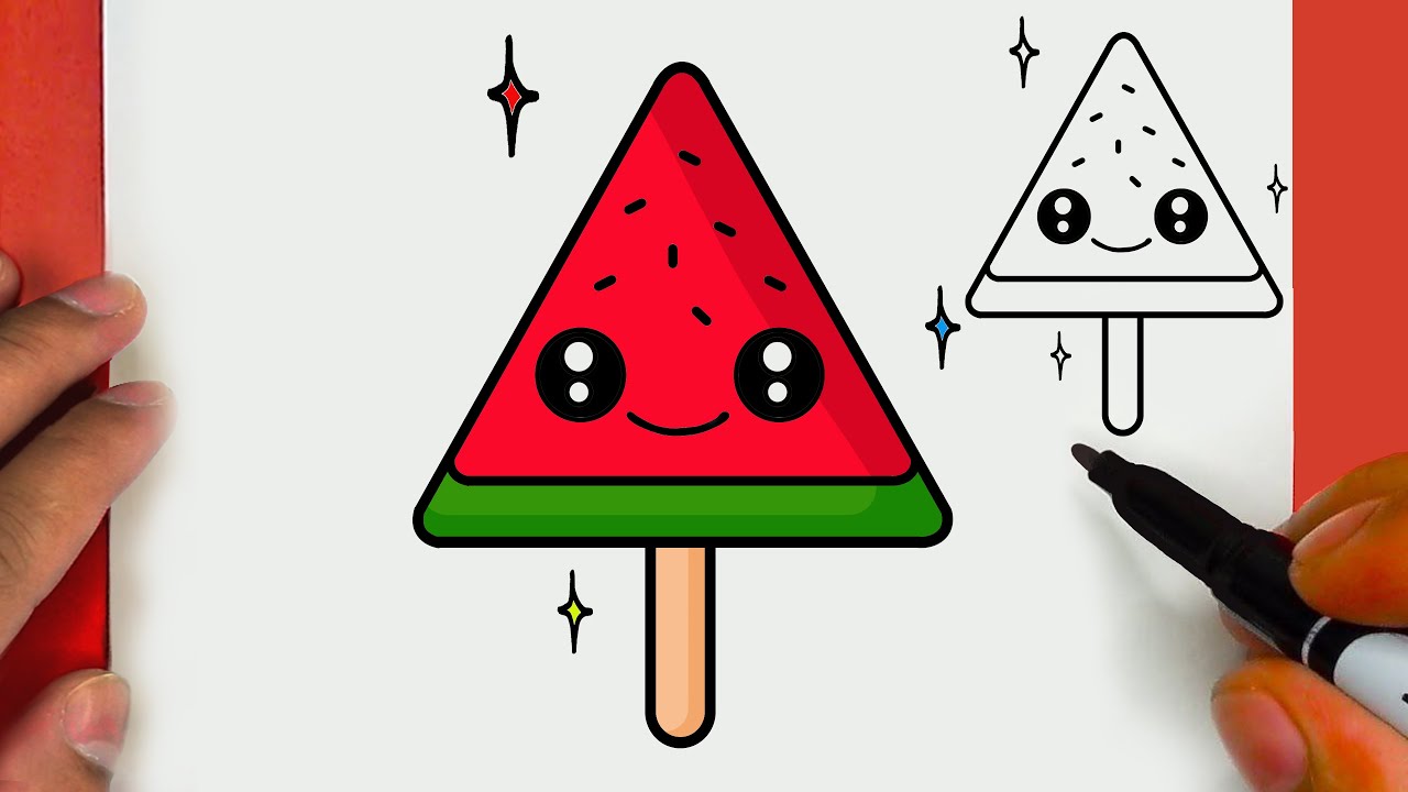 COMMENT DESSINER UNE GLACE MIGNONNE, ÉTAPE PAR ÉTAPE, JACK DESSINS