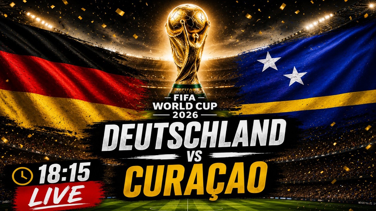 LIVE 🔴 DEUTSCHLAND vs. CURA&Ccedil;AO ⚽ FIFA WORLD CUP 2026 ⚽ [DEUTSCH] #wm2026 #live