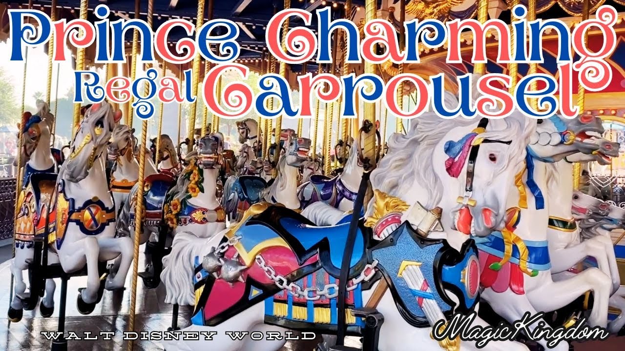 Prince Charming Regal Carrousel at Magic Kingdom Walt Disney World Resort POV carousel horse 2024